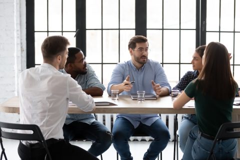 Discussing paperwork. Business team of five millennial members employees of different gender and race brainstorming at boardroom in office, multiethnic staff listening to male leader trainer mentor SSUCv3H4sIAAAAAAAACmxSy27UMBT9leId0hjFjyT2LBEfwH5SVX5lJjQTR7EDRaORWrYgdYtYVII9CASLClS+IfNHXGeKkCoWsa5Pzjm+rx3SKjQGLXeoadsxxEHFxndomS3Q4Drrhjl0tol+aFQ737SKZtOprUPLbmzb/QKFqOIYXAAfuBkV3Rro8/3vA6tdwtESIaCPOgX7xX+w0wVSa9eZ10mrWrWFYJUIhaYyZ7bEVAiKeZZLrDMmsaWltIIRwrRFoNbNOkRvzvuNjz5pn46h6VwI4PHc+b51iWUHp7YhNqmIFSpz+Ekom0+KTvdQxeBap+aaVqjmeZm5zOGMFA7eJhlWpCDYFZKUXBKpNU0pKqG5IA5blhnMDSuxKhnFtSx5nqRaGaDlJRNScoOtcBnmpQU3ayUWTjCunRCaEaBRbXVWE4k5gHBYi5XODS64Izl1NLeFS26EGlGUAlNaaMhNGOgLL7FjhnFZU6lYnio+fxXdsL0fkRptA83ZoZfeqBZABmA/NKbp1keGj5s0fJiQH7s4wBTSEFrve6WhhcsaZG6BNioEINh7IE0ftshvjyadj6mBSWlhKSAijHIpieAQ0LwsilTpcX02DQjTQ0k5j7Cx9+k24I+MsCbLica1khZzWVAsmNLQtjovS0V5rjSYjX3rlU2j36GwGSNUPZuhJYG6rdfu35VQNtRz9GBrALGu96GJMwBpAGJU94DT+87mx3++9eOg/cXxmePeJkZzEdUcbX34ZwY11X7Yzss/qAA5zs2FWfQqbgB8tqyqRyfTx+nTdDN9mN5X1XRzuJxup+/w3U1fp1+Ht1VFMyKP5xnJzoD58/DmcD19O1we3lWVfHwyfZ5+TLeHq8PV9Hu6O6Fg8wWk11VFiicv+jXa/wEAAP//AwAjKHBfAgQAAA==